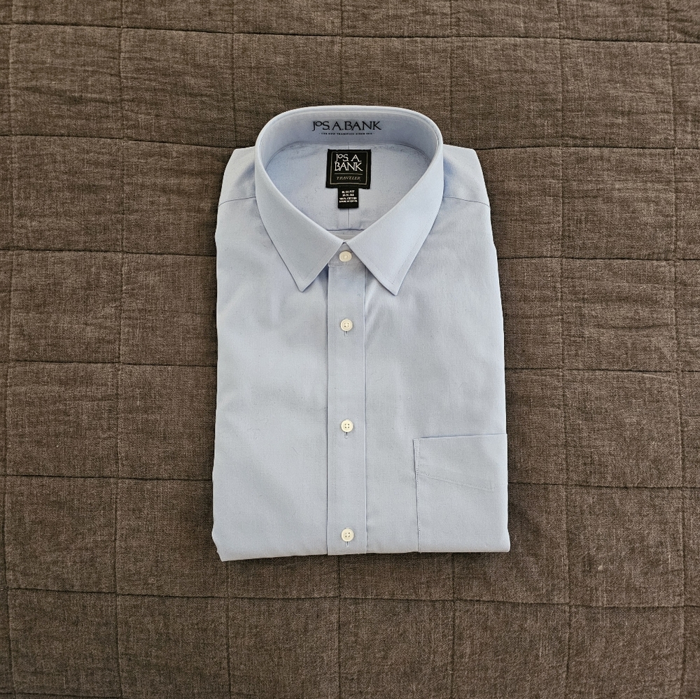 Jos. A Bank 16.5 X 34 light blue dress shirt
